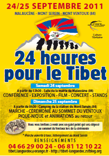 Marche pour le Tibet, 24-25 sept. 2011, Malaucène