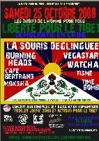 Concert pour le Tibet, 25 octobre, Paris.