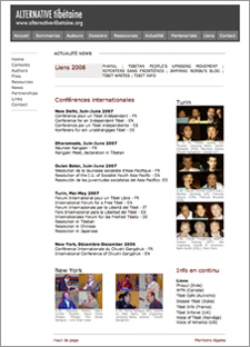 Actualités d'Alternative tibétaine